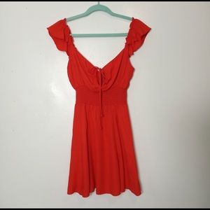 Reformation mini red dress